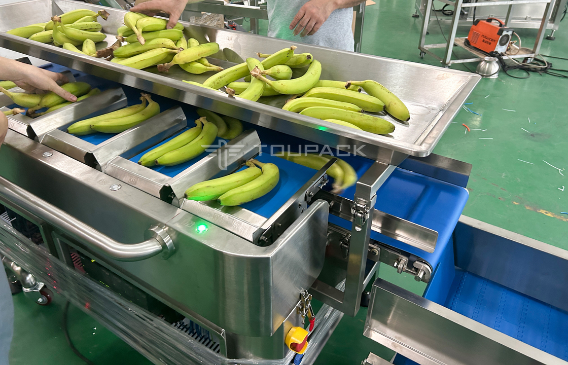Fabriek Industrie Semi-Auto Mesh Net Bag Gewicht Tellen Netten Knippen Verpakkingsmachine Voor Banana Fruit