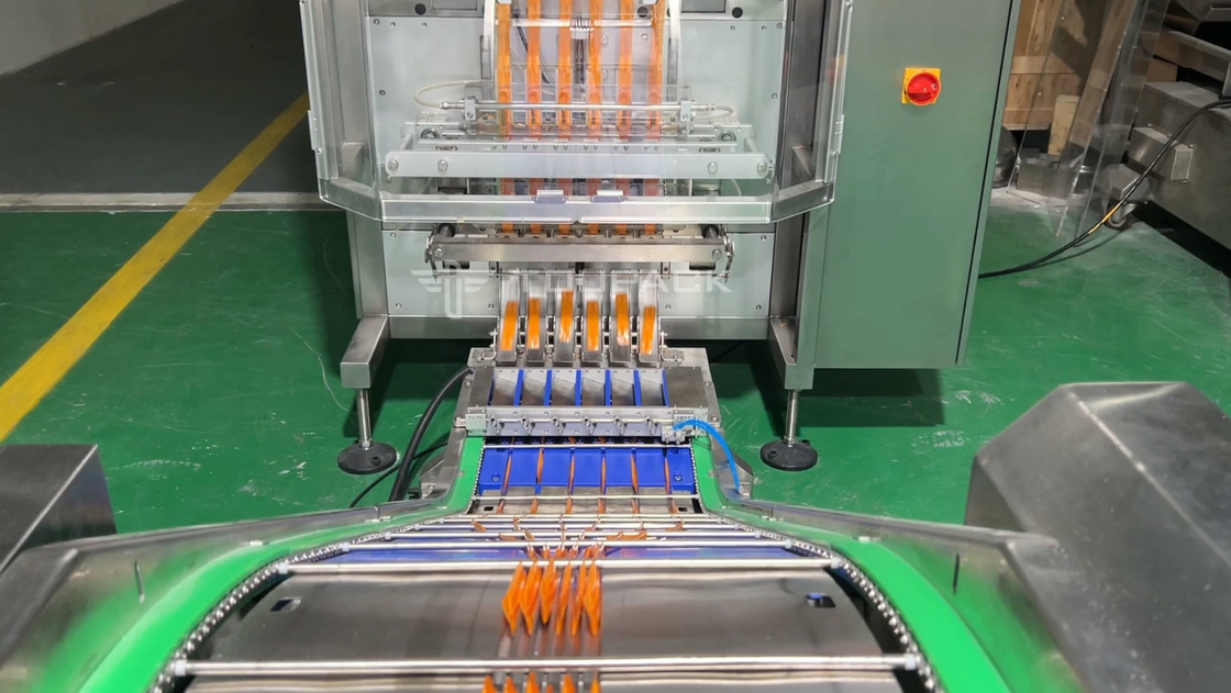 Multi-Column Packager Checkweigher System Multi Lane Sachet Packing Machine Sachets Packing Machine Met Check Weigher