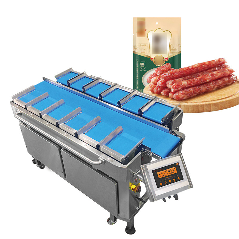 Frankfurt Wurst Multiheads Gordel Feeder Combinatie Weiger Gebakken Hot Dog Wurst Gordel Weiger Verpakkingsmachine