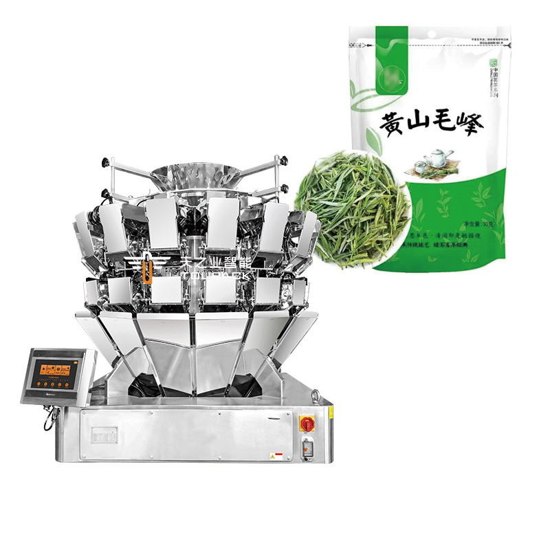 Multi-head Weigher Bag Groene thee verpakkingsmachine Thee Stand-up pouch vulverpakkingsmachine