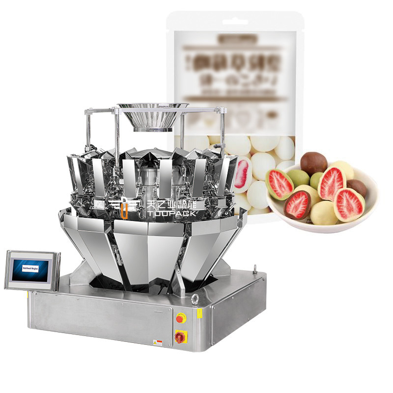 Voorafgemaakte zakverpakkingsmachine pelletverpakkingsmachine chocoladebekers vulmachines met datumschrift