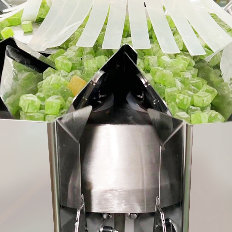 Automatische bonenzaad noten snoep walnoot gedroogde vruchten voedsel snack multi-head weigeraar voedsel verpakkingsmachine met stikstof
