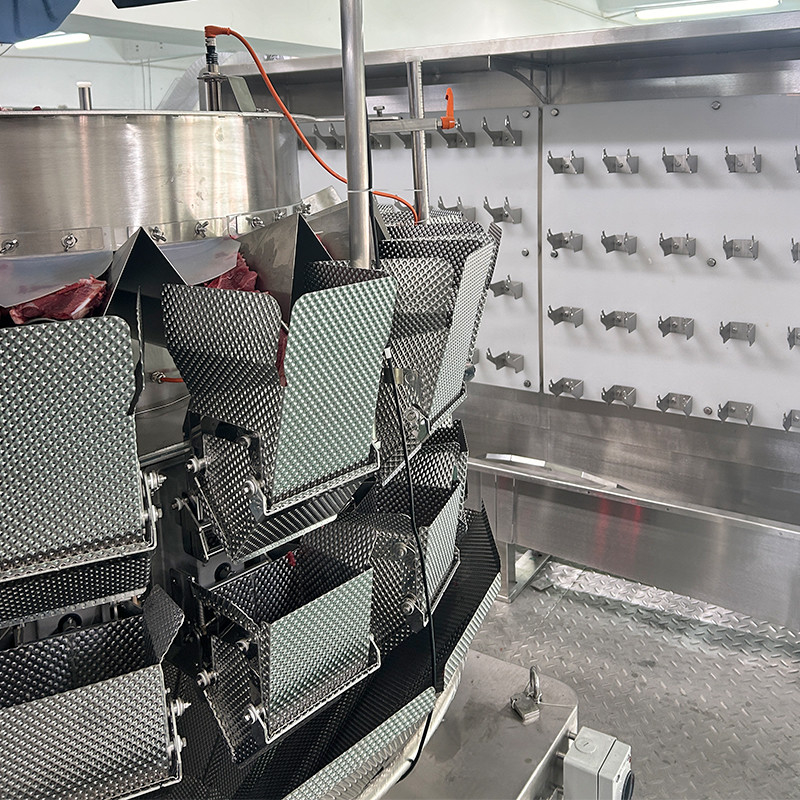 Precieze en efficiënte automatische weeg- en doosverpakking voor Ribeye Steaks