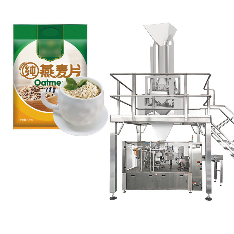 Automatische haver Grote bonen Rode bonen 7 Hoofd Lineaire weegmachine Graan en ruwe granen Quantitative Packer Fabrikant
