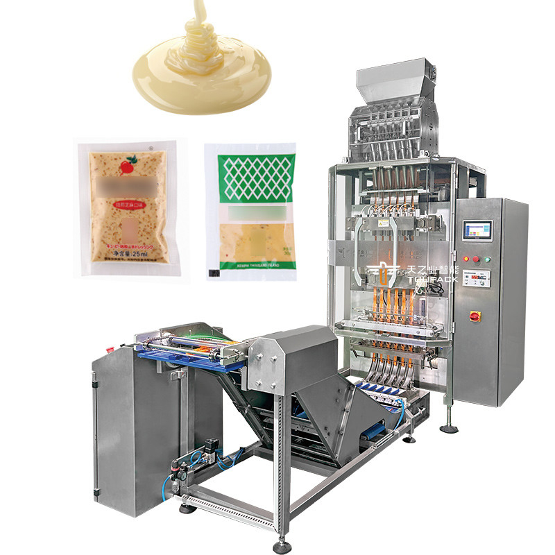5 ml 10 ml 50 ml 6 lijns zak verpakking automatische multi lijns vloeibare gelei stick vullen verpakkingsmachine