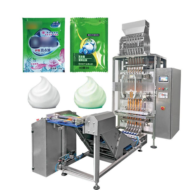 5 ml 10 ml 50 ml 6 lijns zak verpakking automatische multi lijns vloeibare gelei stick vullen verpakkingsmachine