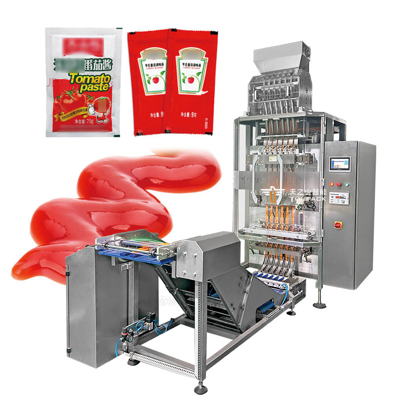 5 ml 10 ml 50 ml 6 lijns zak verpakking automatische multi lijns vloeibare gelei stick vullen verpakkingsmachine