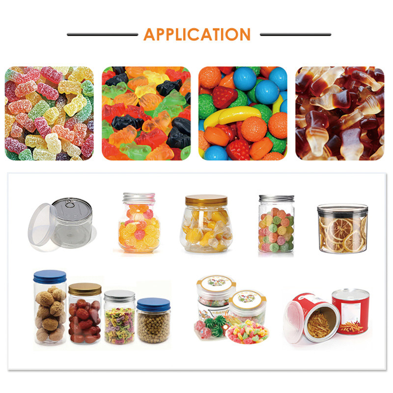 Canning vulmachine zachte snoep vulmachine gummy beer vulmachine 14 hoofd weiger verpakkingsmachine