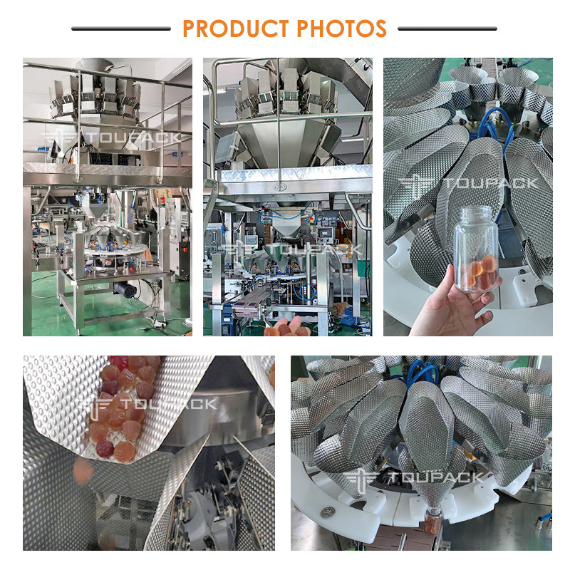 Canning vulmachine zachte snoep vulmachine gummy beer vulmachine 14 hoofd weiger verpakkingsmachine