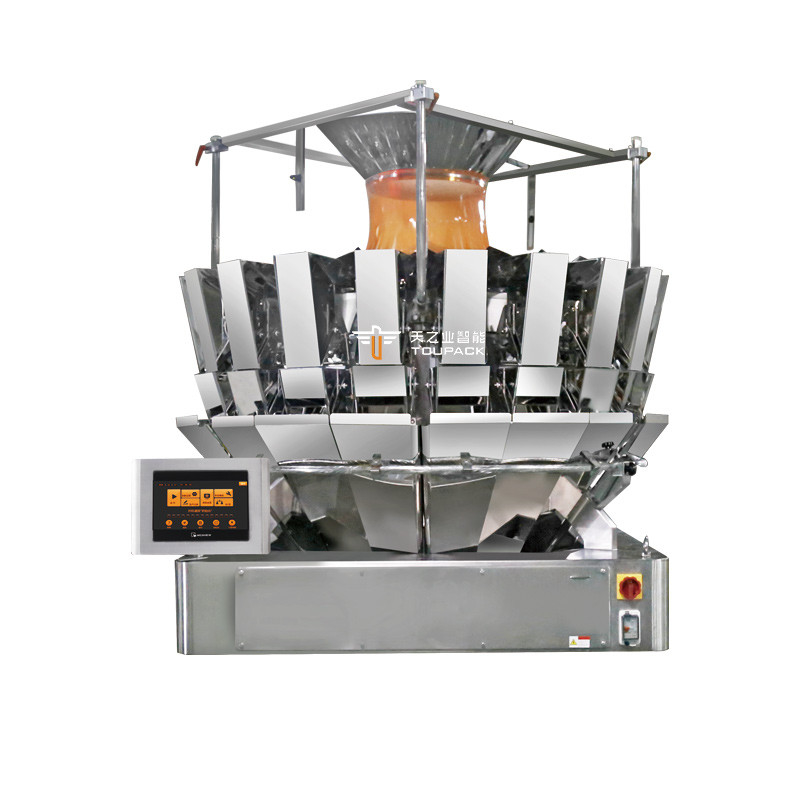 14 Hopper Multihead Weigher Automatische Doypack Packaging Machine stikstof Maïs chips Packaging Machine