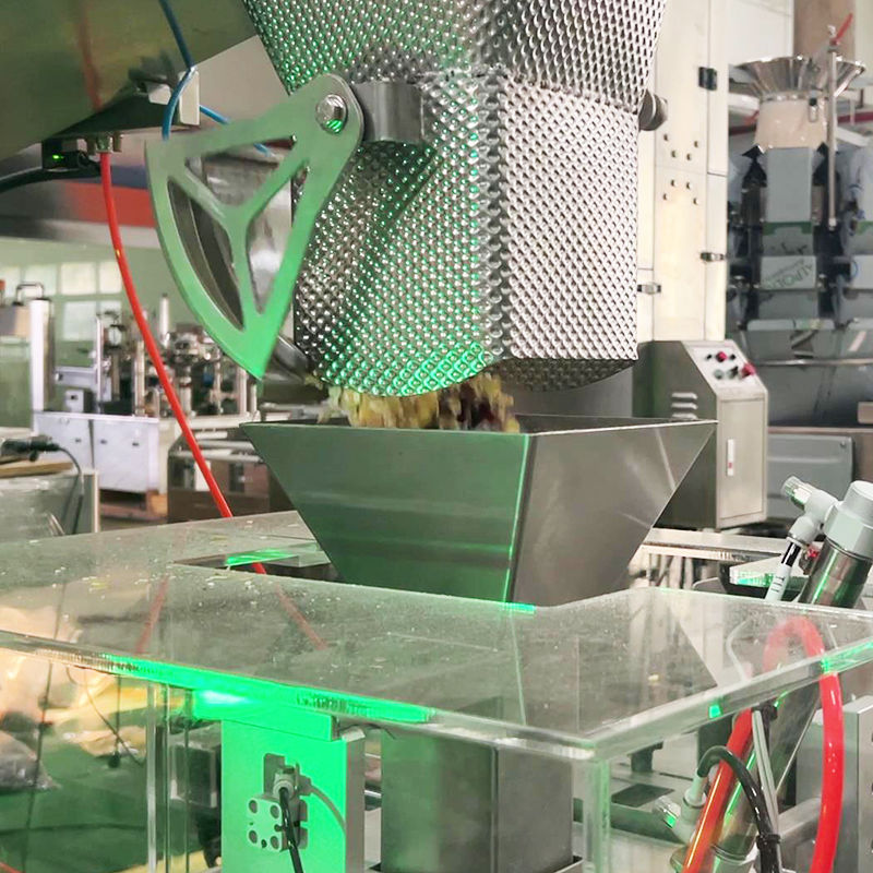 Voeder voor vogels Prefabricated Bag Packing Machine Hondenvoedsel Kattenvoedsel Verpakkingsmachine Multifunctionele Granule Verpakkingsapparatuur Multihead Weegmachine