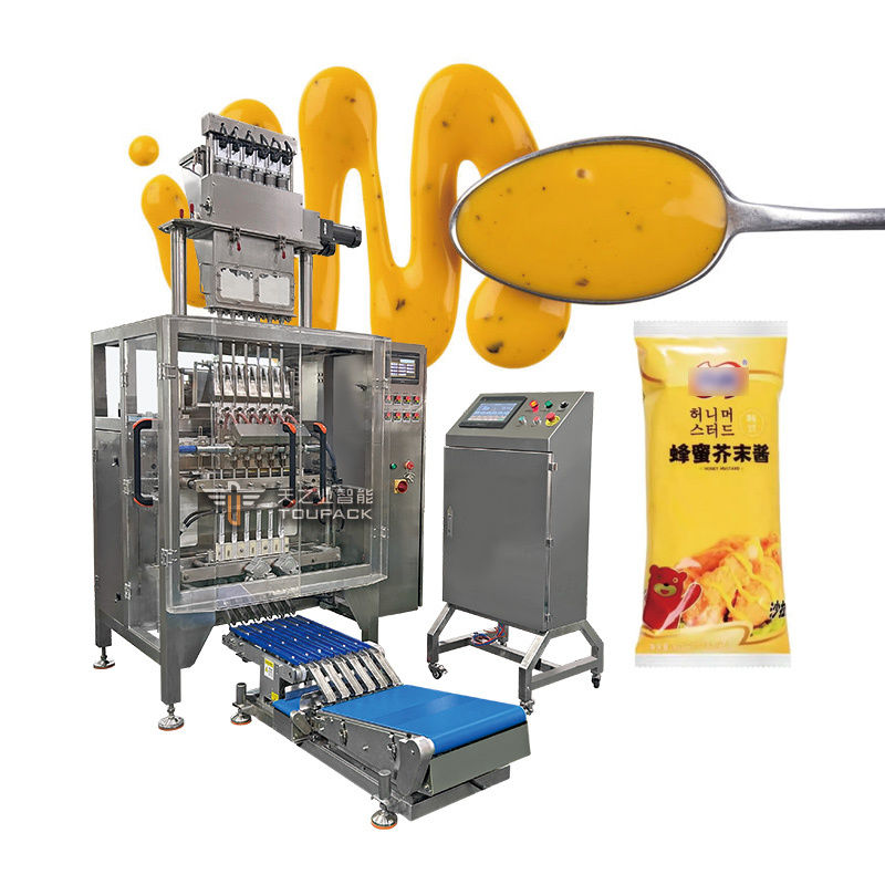 Automatische multi-lane sachet verpakking Multi-lane track Ketchup vloeibare sachet verpakkingsmachines Multi-lane honing sachet verpakkingsmachine