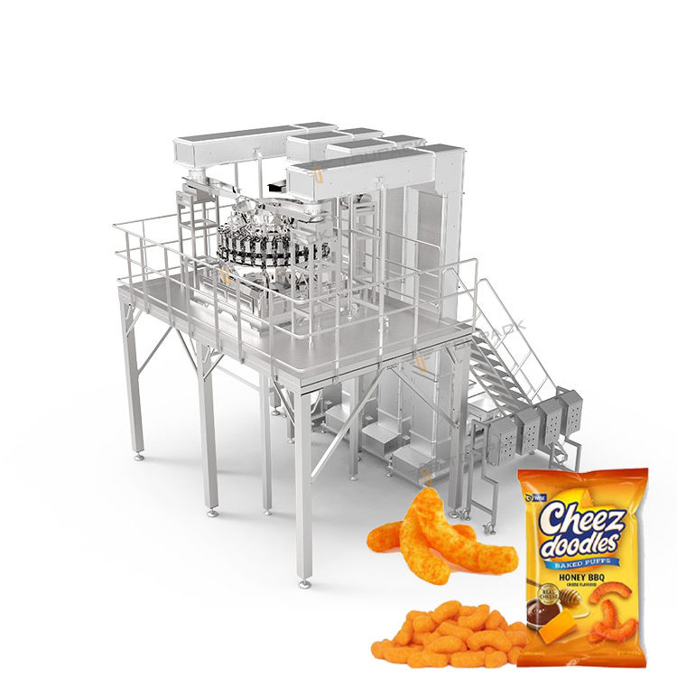 Koekjes Biscuit Tray Verpakking Sachet Verpakking Kartonneermachine Koekjesdoos Verpakkingsmachine Op-rand Koekjes Verpakkingsmachine