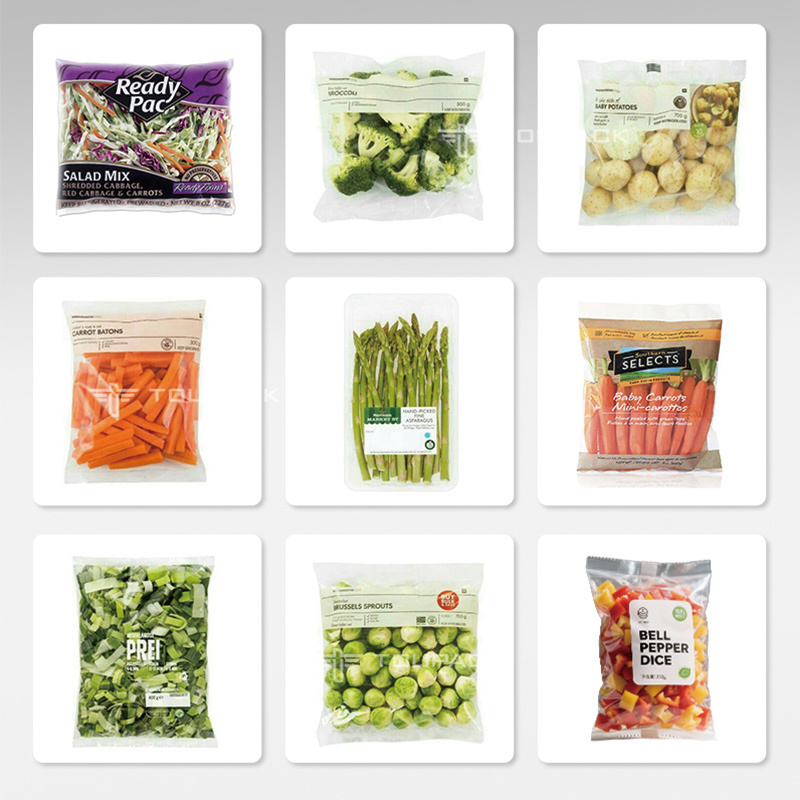 Automatische verpakkingsmachines voor kussensakken voor groenten/vers fruit