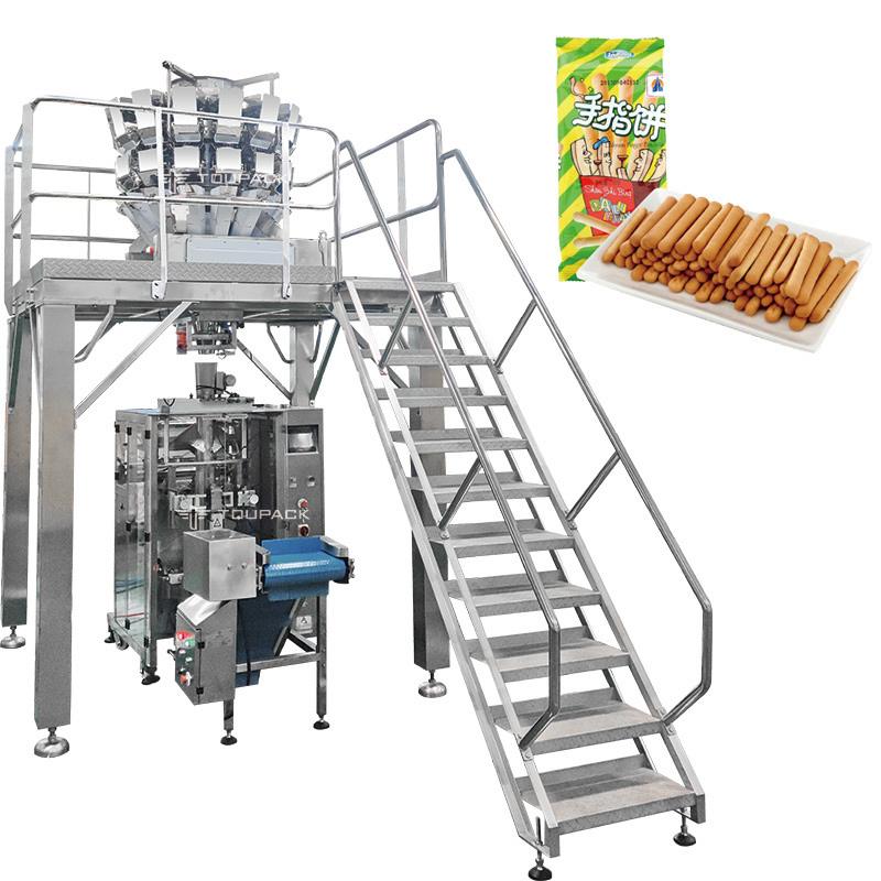 Volledig automatisch Snacks Sachet verpakkingsmachine Snack Food Potato Chips Popcorn Nitrogeen spoelen Doypack verpakkingsmachine