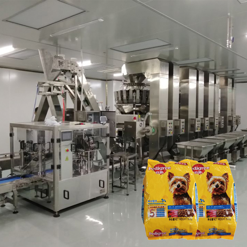 Volledig automatisch Snacks Sachet verpakkingsmachine Snack Food Potato Chips Popcorn Nitrogeen spoelen Doypack verpakkingsmachine