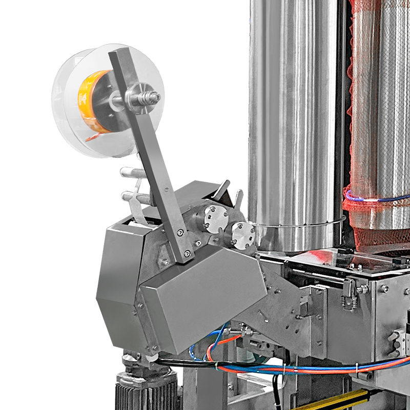 Volledig automatische netzak met netzak verpakkings- en weegmachine voor groenten aardappelen sinaasappels en fruit