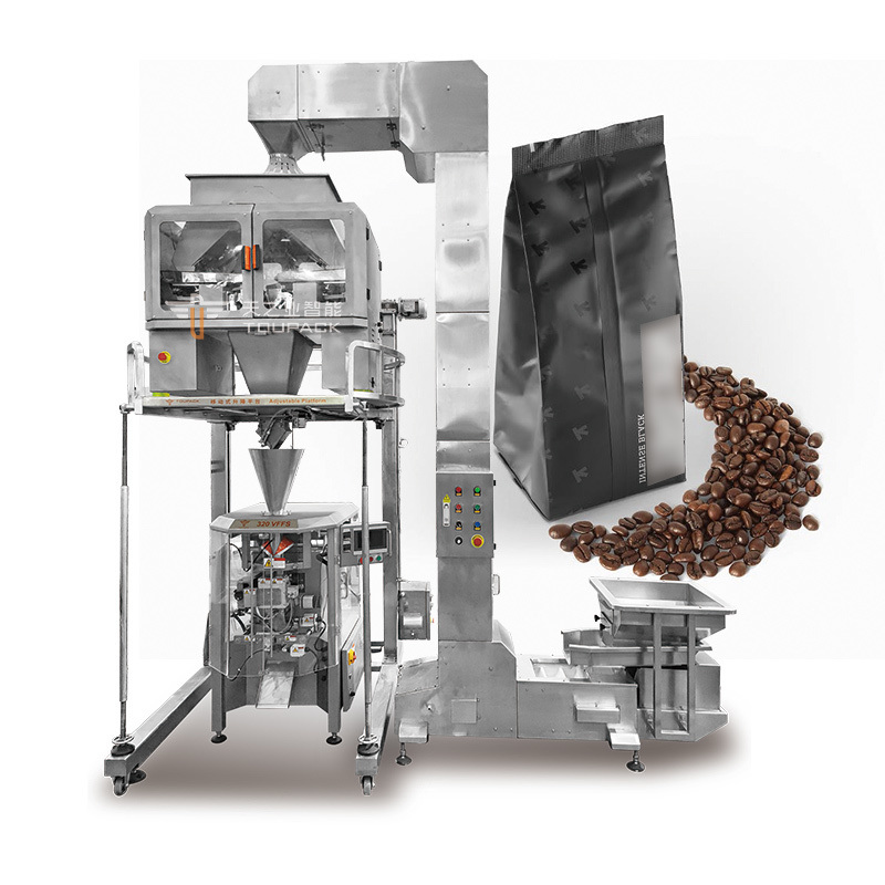 Koffiemachine 1kg 2kg 5kg Ground Coffee Packing Machine Zipper Bag Whole Bean Coffee Packaging Machine