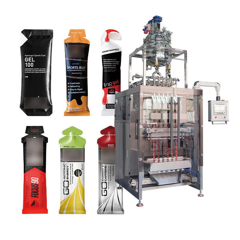 Automatische multi-lane kleine zak vloeibare pasta verpakking mosterd salade garnalen oesters saus verpakkingsmachine