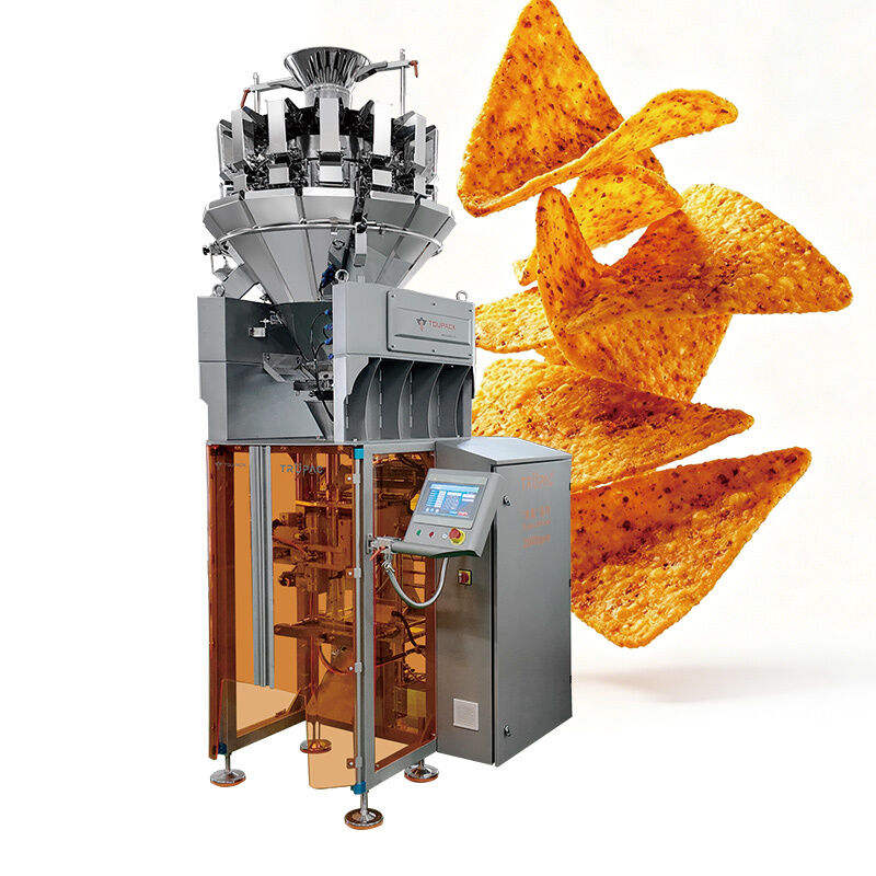 Automatische Snackvoedsel Weeg- en Verpakkingsmachine voor Chips Noten Snoep Granulaat 5-200g Hoge Snelheid Digitale Sensor Verpakkingslijn