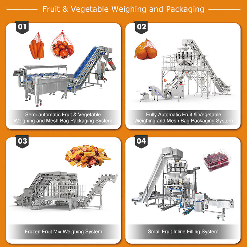 Lineaire Weger Automatische Cherry Tomaat Fruit Groente Dienblad Afdichtende Verpakkingslijn Met Hoge Precisie Weegsysteem