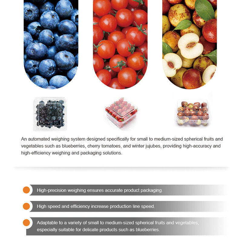 Lineaire Weger Automatische Cherry Tomaat Fruit Groente Dienblad Afdichtende Verpakkingslijn Met Hoge Precisie Weegsysteem
