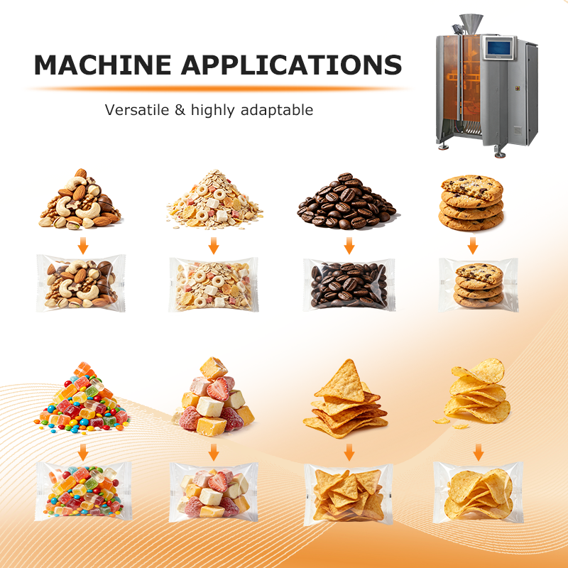 High Speed VFFS Machine. Automatische Verticale Vorm Volledige Afdichting Verpakkingsoplossing voor Voedsel en Huisdiervoeding