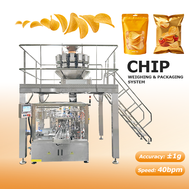 Automatische roterende Doypack verpakkingsmachine voor noten snoep snacks huisdiervoedsel voorgemaakte zakken