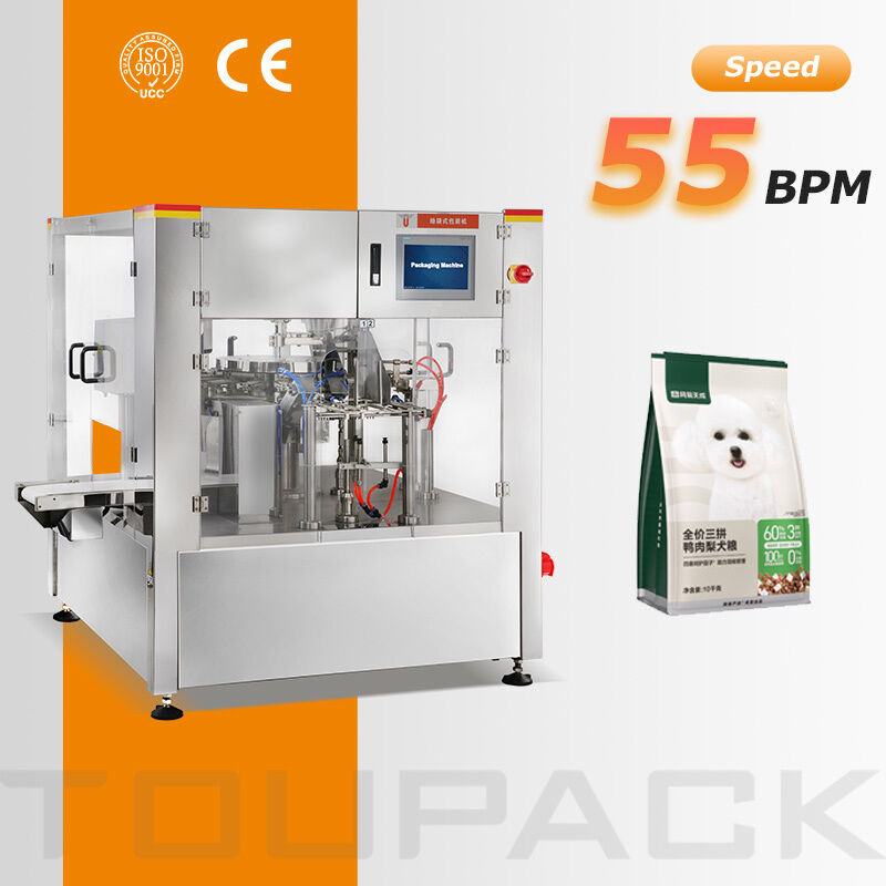 Automatische Doypack-verpakkingsmachine voor cashew-amandel-pinda-snackvoedsel-opstaande zakjes