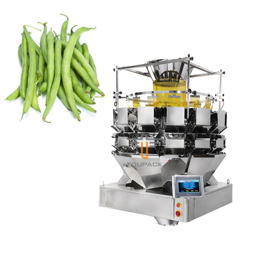 Tabaks Lang de Plantaardige Weger van Vers Fruitmultihead en Verticale Verpakkingsmachine
