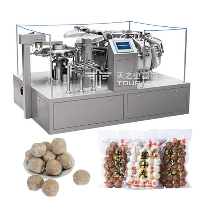 De automatische Vacuüm Stand-Up Machine van de de Zakverpakking van het de Zakken Bevroren Voedsel van Verpakkende Machinedoypack Roterende pre-Gemaakte