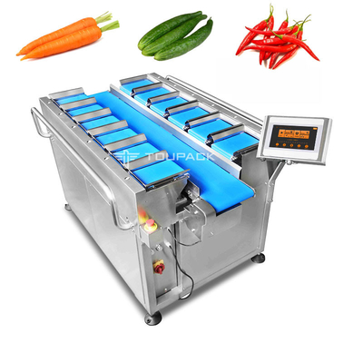 De semi Automatische Weger van de 12 Riemcombinatie voor de Plantaardige Spaanse peper van de Wortelkomkommer