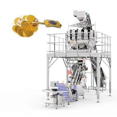 Het netto van de Machinefo van Zakmesh bag packing and weighing van de het Muntstukchocolade Plantaardige Fruit