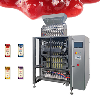 Van de de Verpakkingsmachine van het roestvrij staalsachet van de Jamjelly candy stick multi lane de Verpakkende Machine