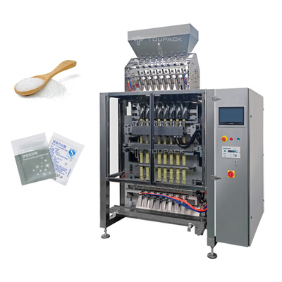Hoge de Verpakkingsmachine van de Nauwkeurigheids5g Dehydrerende Sugar Packing Machine Multi Lane Korrel