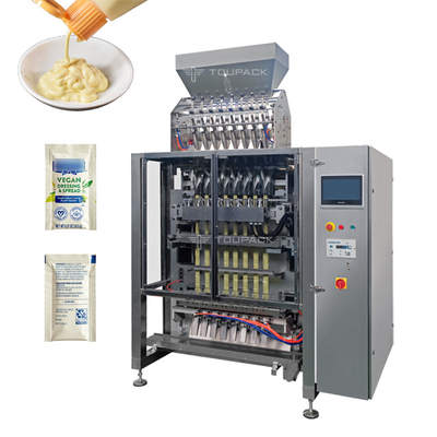 3 zijverbinding Geautomatiseerde de Mayonaise van de Verpakkend Systeemshampoo Vloeibare het Vullen de Verpakkingsmachine van de Sachetmosterd