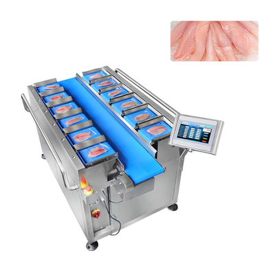 PLC de Weger van Fruitmultihead met 2-2500g de Wegende Vertoning van het Waaiertouche screen