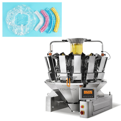 14 Kop Combinatie Scale 200g Wegwerp douchekap Voedsel Plastic Wrap Automatische weegmachine