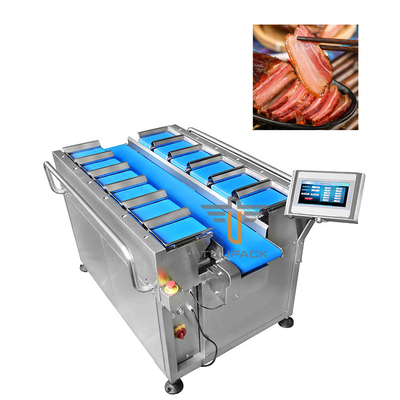 Vleesgordel 12 Hoofd lineaire combinatie weegmachine voor vleesverpakkingsmachine