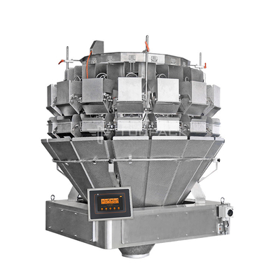 Anti-klevende schroef voedende multihead weegmachine voor vers vlees en augurken weegmachine