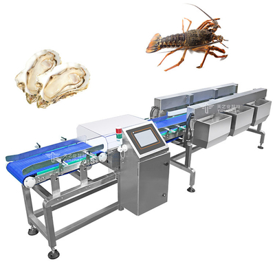 Touchscreen Weight Sorting Machine voor Harige Krabben En Kip Automatische Multi Level Check Weigher