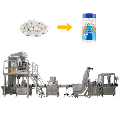 Automatisch flesje Marshmallow Weegsysteem Gummibar Tellen Verpakkingsmachine