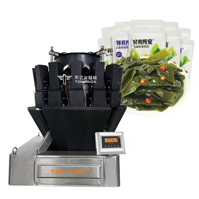Automatische Kelp Schroefvoeder Combinatie Weegschaal Vullend Kleverig Product Voedsel Vlees Vissen rundvlees Kip Meerhoofdig Weegschaal