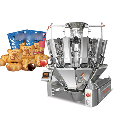 Industriële gedroogde vruchten Multihead Weeg- en zakmachine Pinda's Amandelen Noten Kikkererwten Koffiebonen Granulaten Verpakking