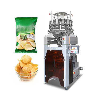 Automatische verticale verpakkingsmachine voor aardappelchips snacks hoge snelheid 120BPM intelligente weeg- en verpakkingsmachine