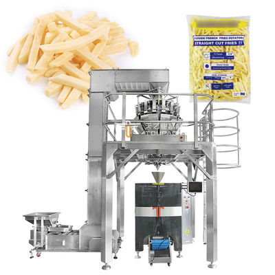 Muti-functie High Speed Bevroren vleesballen Vffs Krimpen verpakkingszakken machine Bevroren groenten Multihead Weigher