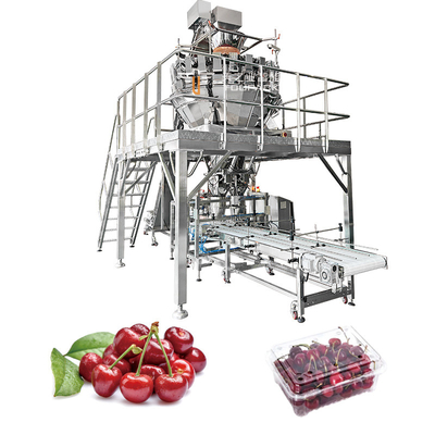 Automatische verpakkingsmachine voor groenten en fruit wortel Citrus frambozen nectarines bak