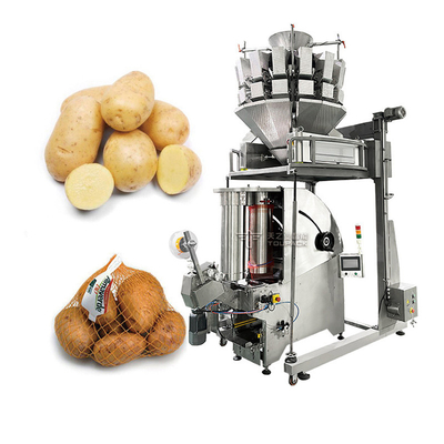 10 Kop Multihead Weiger Aardappel uien mesh zak Verpakkingsmachine Fruit Combination Weiger Productielijn