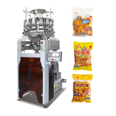 Automatische kwantitatieve deeltjes snack voedsel afdichting vullen verpakking VFFS weeg- en verpakkingsmachine