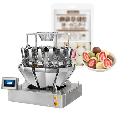 Auto Stand Up Pouch Doypack Weeging Packing Granule Peanut Cashew Nuts Multihead Weigher Filling Machine